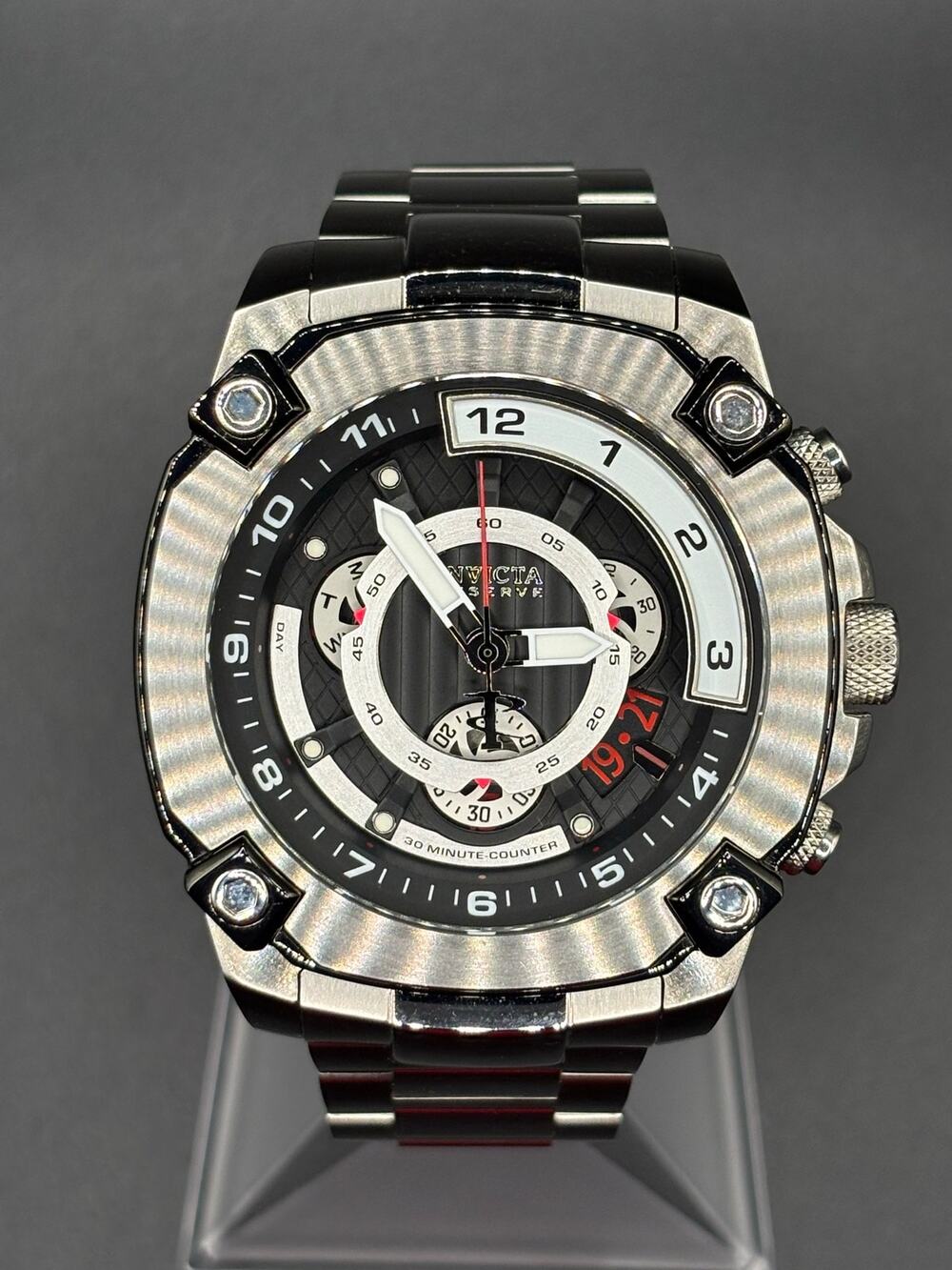 Invicta Reserve Octane 27049 Swiss Movement Chronograph 50mm Steel Watch